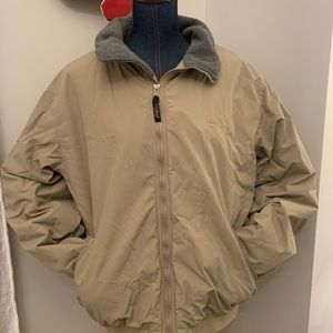LL Bean men’s fleece lined light weight coat size XL